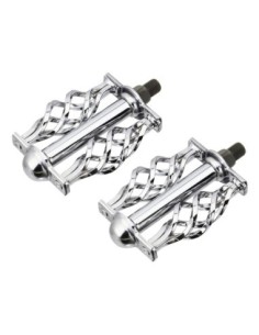 Twisted Pedals W/Cage Classic C-514 1/2 Chrome.